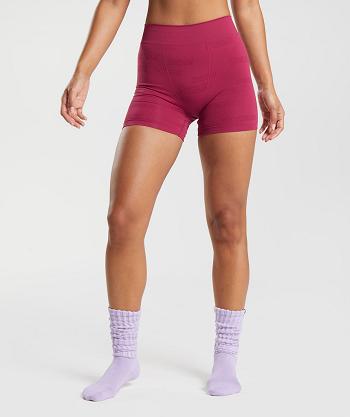 Dámské Boxer Gymshark Seamless Jacquard Růžové | CZ 3176VRW
